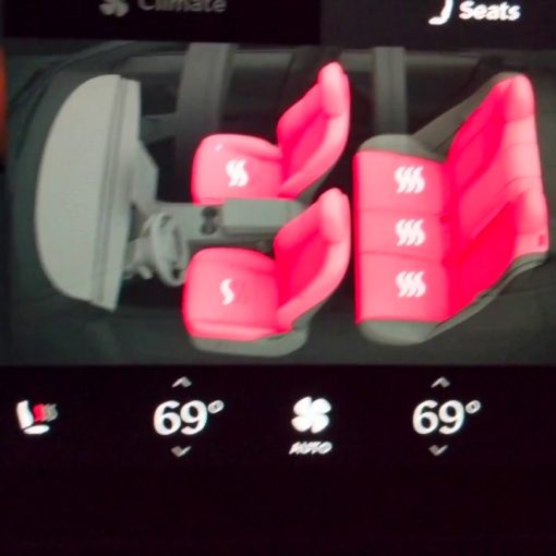 Tesla heated rear seats