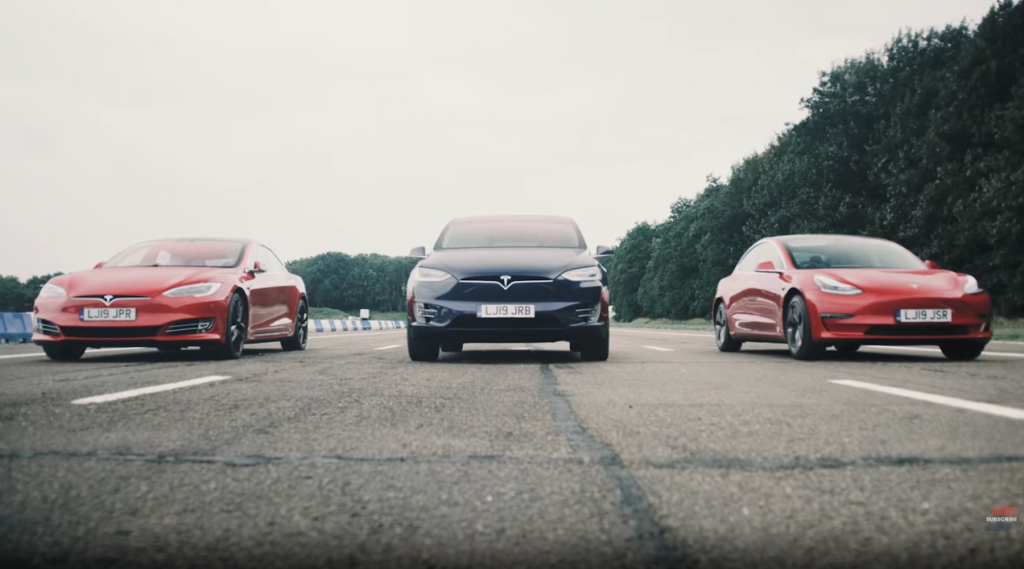 All Tesla drag race
