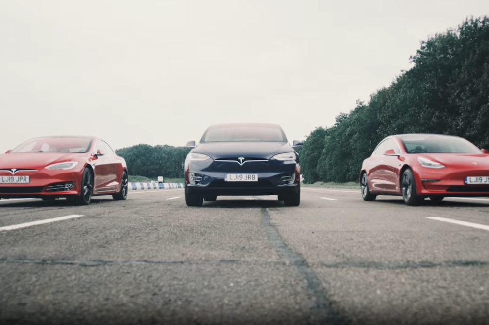 All Tesla drag race
