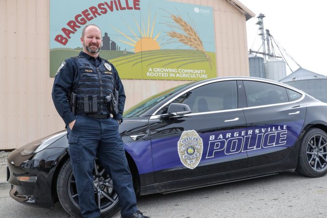 Bargersville Police Tesla Model 3