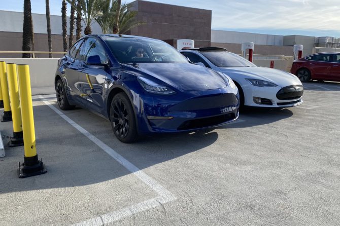 Blue Model Y 5