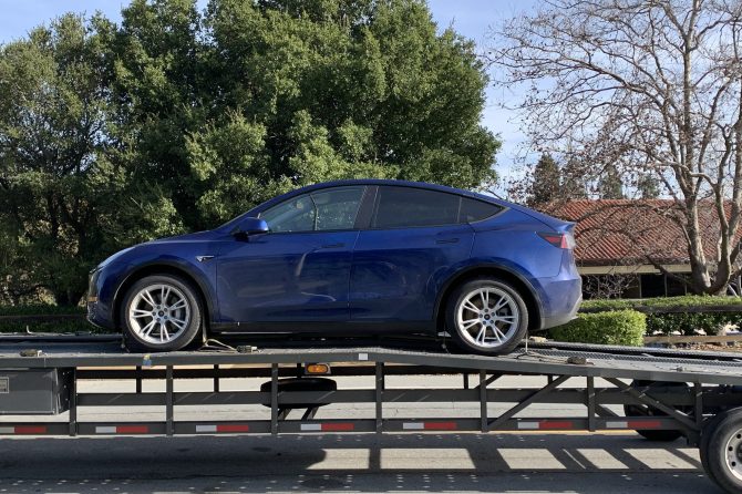 Blue Model Y