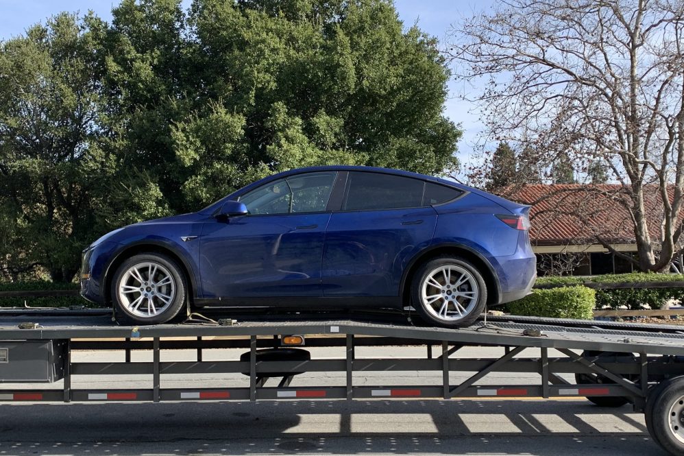 Blue Model Y