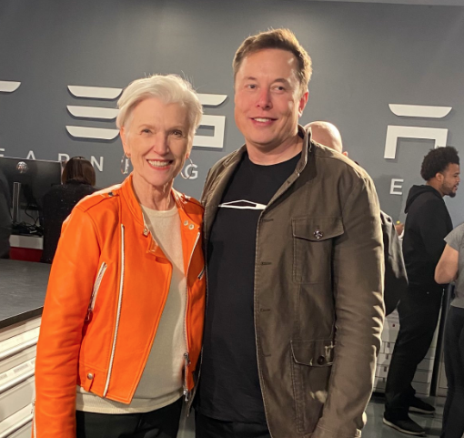 Elon and Maye Musk