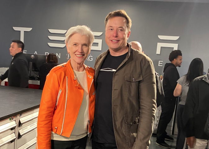Elon and Maye Musk