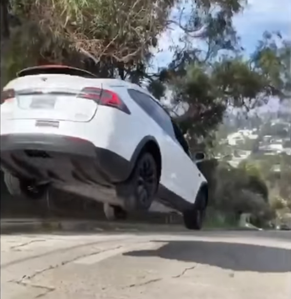 Flying tesla store model x