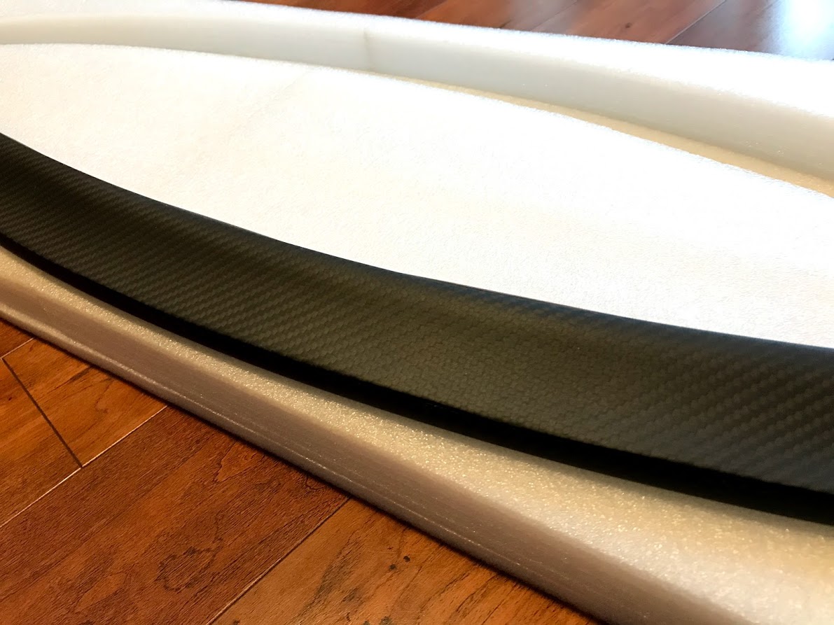 Model 3 spoiler close up