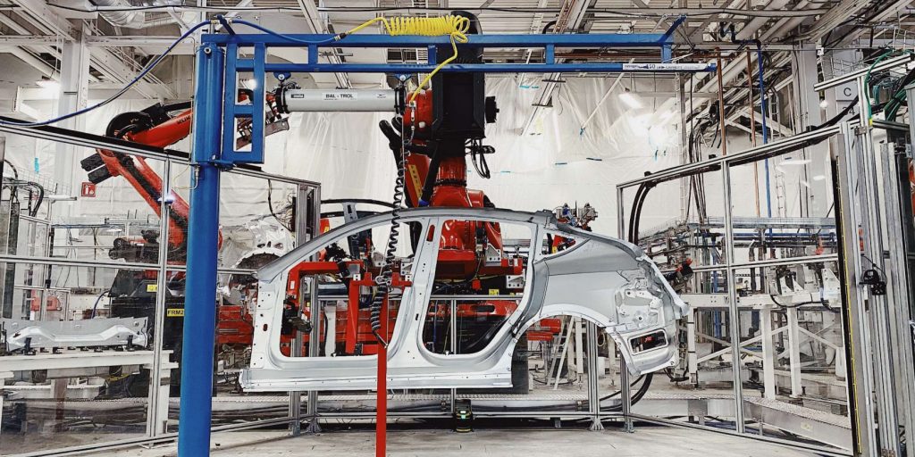 Model Y production line