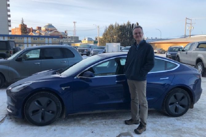 Moose Jaw Tesla owner