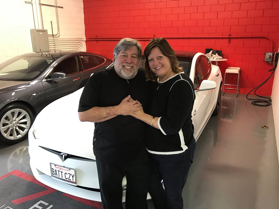 Steve Wozniak Tesla Model S Steve Wozniak Tesla Model S