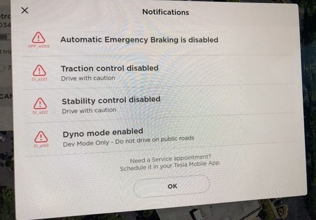 Tesla Dyno Mode