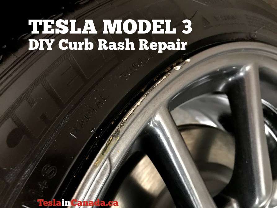 Tesla Model 3 Aero rim curb rash featured