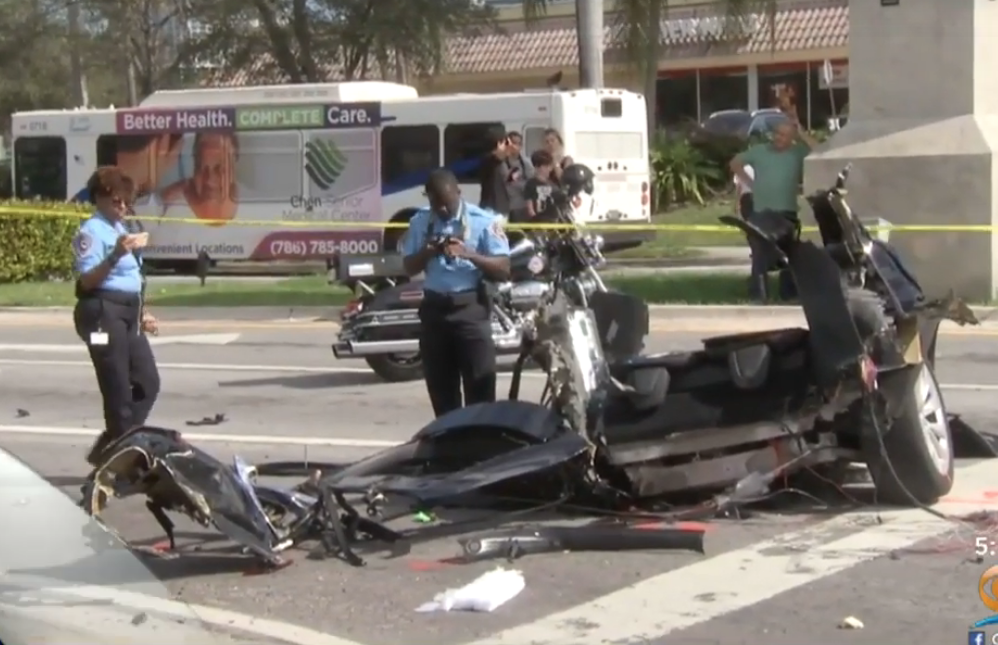 Tesla Model X rear wheels crash
