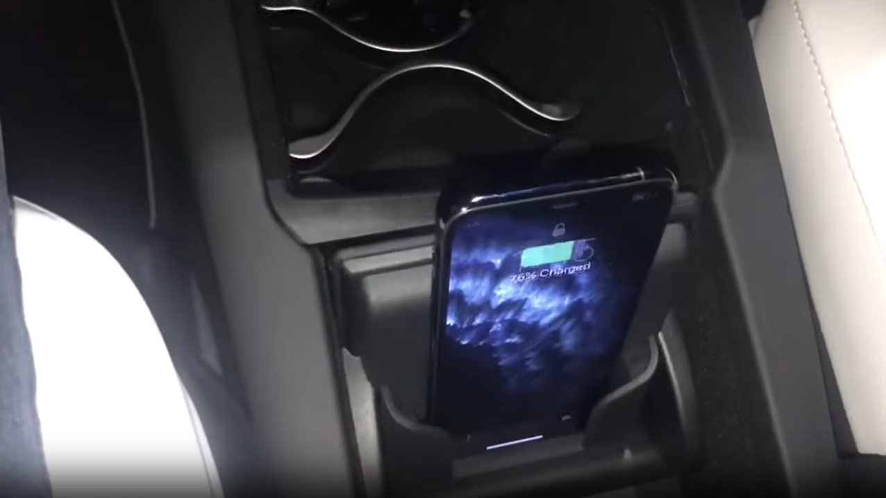 Tesla Model X wireless charger