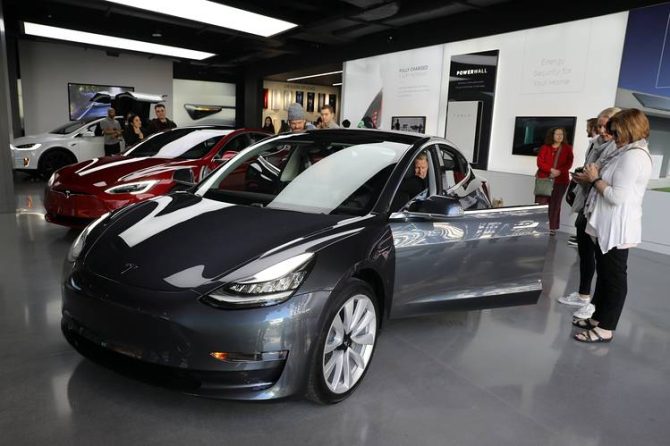 Tesla showroom