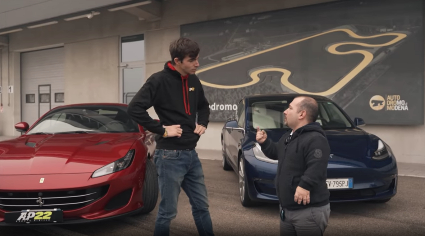 Ferrari Portofino vs Tesla Model 3 Performance