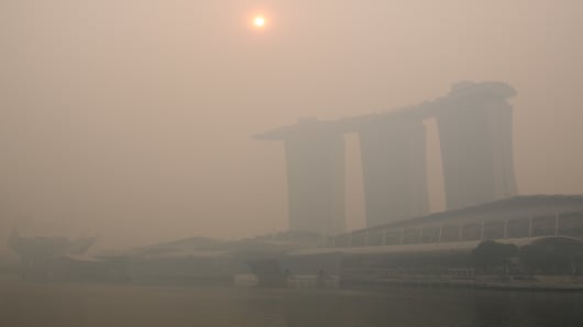 Singapore pollution