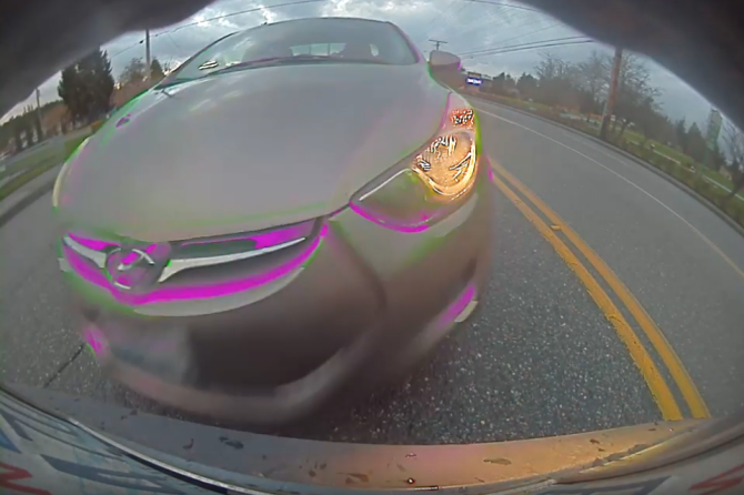 Tesla Model 3 rear end accident