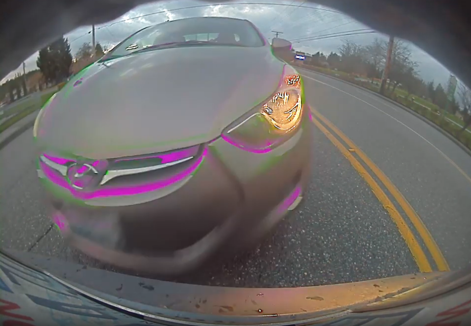 Tesla Model 3 rear end accident