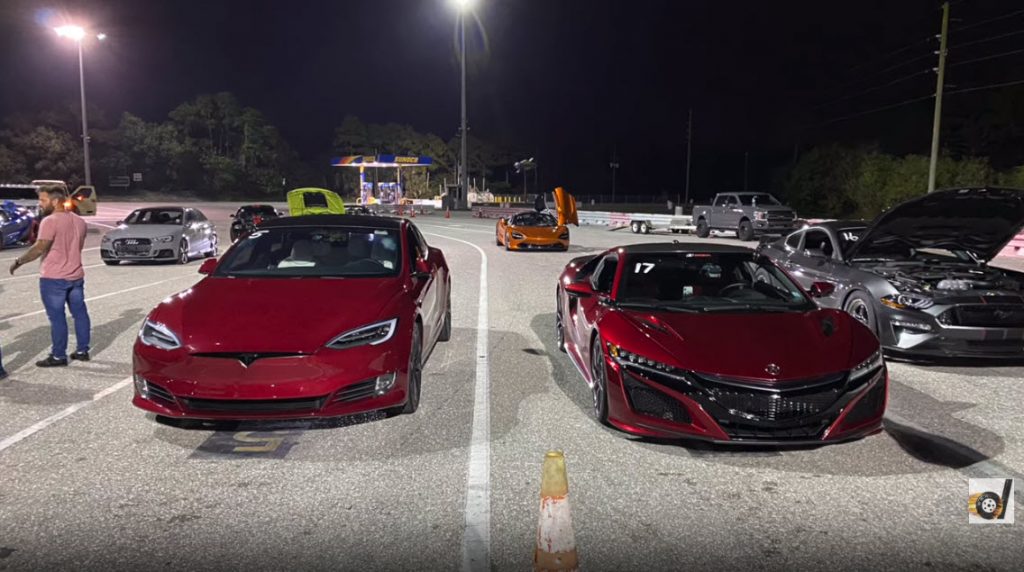 Tesla Model S vs Acura NSX