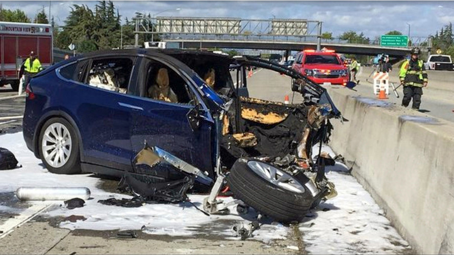 Tesla Model X crash California