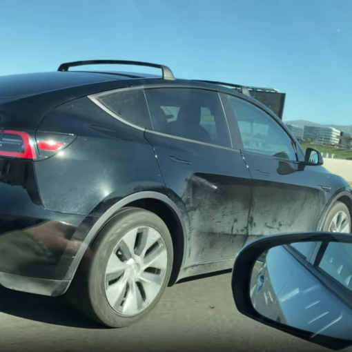 Tesla Model Y spotted with roof racks