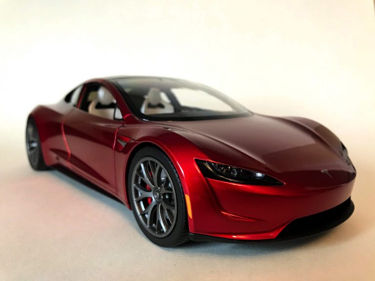 tesla diecast roadster