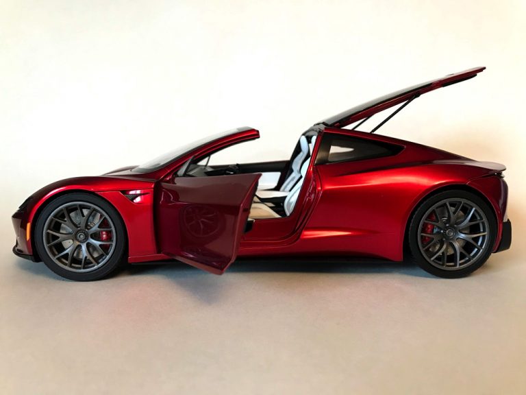 tesla diecast roadster