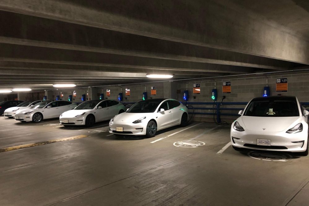 UBC EV Parking Teslas