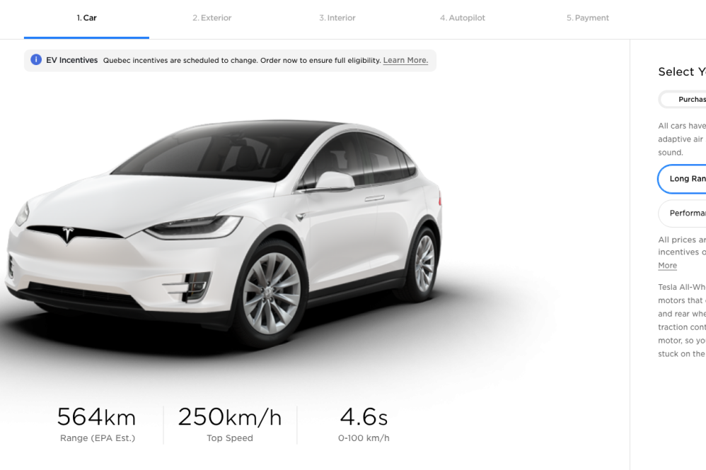 Tesla Model X Design Studio