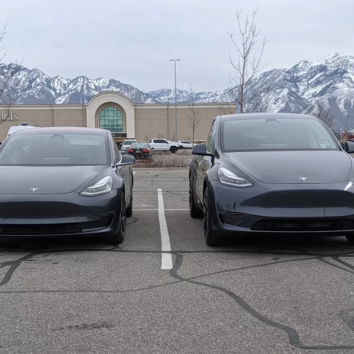 Tesla Model Y Model 3 front