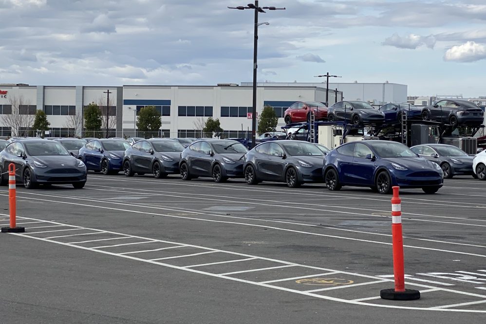 Tesla Model Y carrier truck