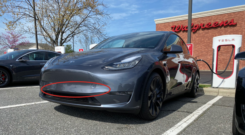 Tesla Model Y radar heater