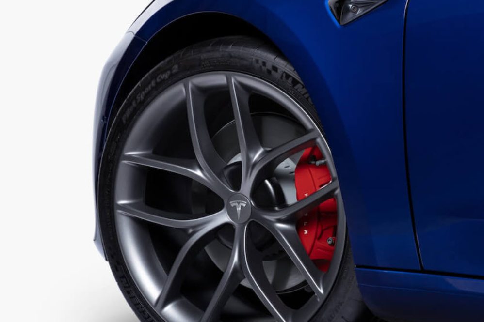 Tesla track package wheels