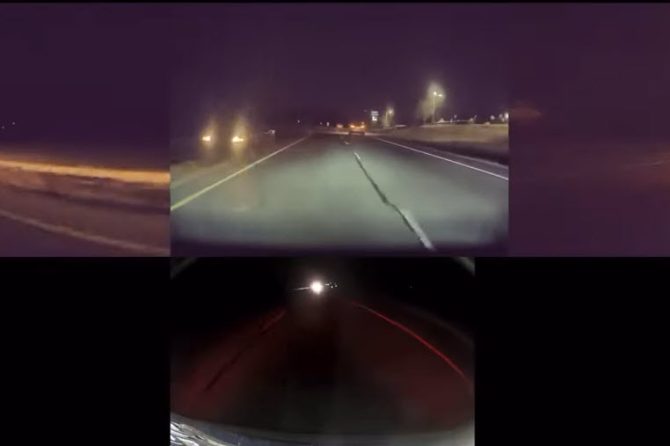 Teslacam Autopilot avoids head on accident