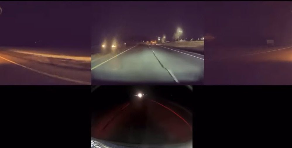 Teslacam Autopilot avoids head on accident