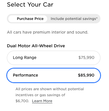 New Tesla Model Y prices Canada