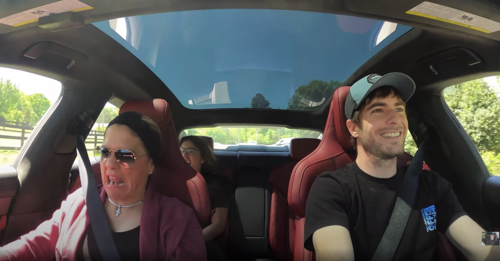 Porsche Taycan acceleration reaction