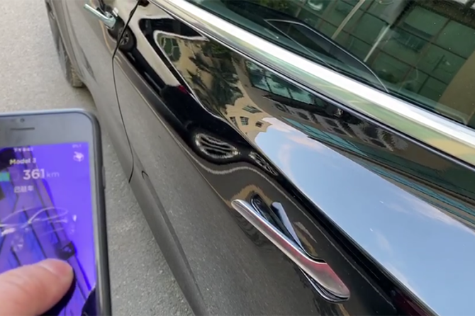 Tesla Model 3 auto door handle Hansshow