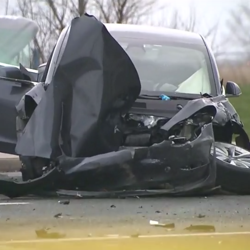 Tesla Model 3 crash Ontario