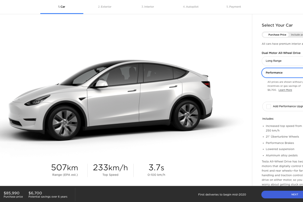 Tesla Model Y price increase Canada