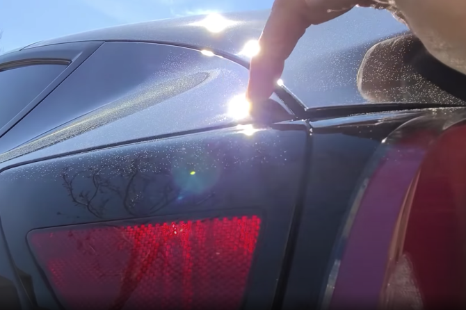 Tesla Model Y trunk panel gap