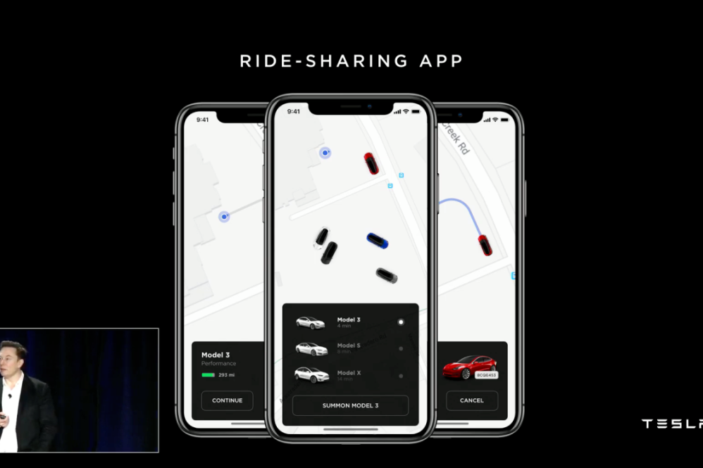 Tesla RoboTaxi app