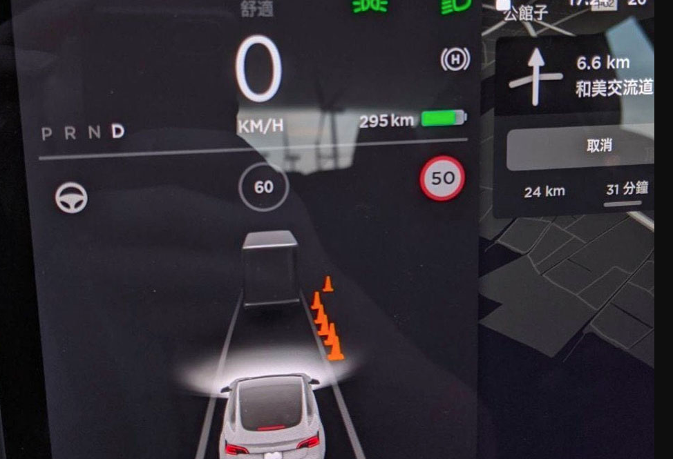 Tesla traffic cones visualization