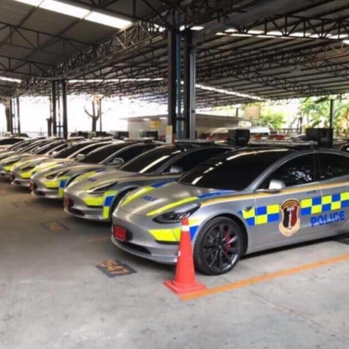Thai Police Tesla Model 3 fleet