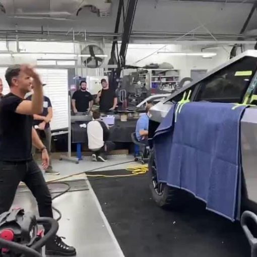 Cybertruck wheel close up 2