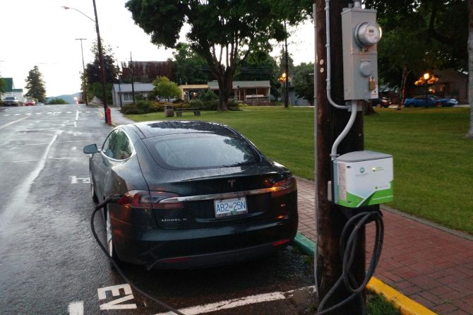 Grand Forks City Hall EV charger