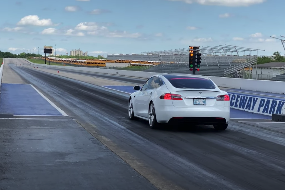 Tesla Model S quarter mile record
