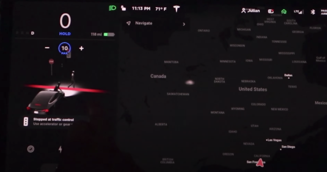 Tesla new driving visualizations pedestrian