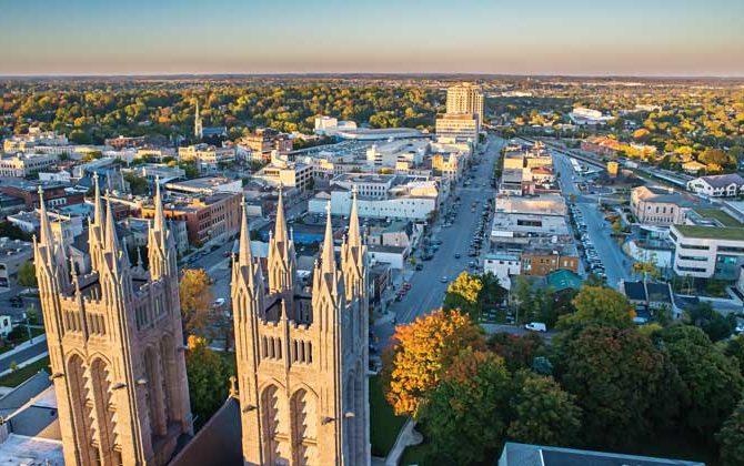 Aerial view of Guelph